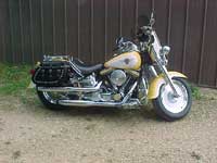 1995 Fat Boy with Iron Bullet saddlebags - Linda - Red Wing, MN