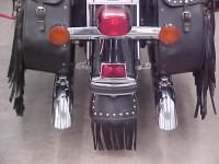 large mudflap with studs and fringe