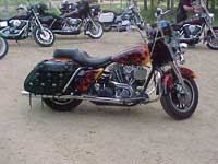 1980 FLT with Iron T (Black Ebony Studs) saddlebags - Dean - Eleva, WI