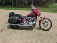2000 FXST with Iron Thunder saddlebags - Happy - Mpls., MN