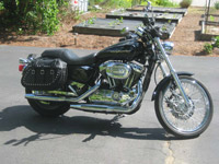 2004 Sportster 1200 Custom with Bullet Bag saddlebags - Bob - Windham, NH