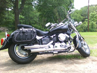 2001 Yamaha V-Star Classic 650 with Bullet Bag saddlebags - Lynda - Van, TX