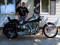 Custom Softail with Freedom Bag saddlebags - Alan - Claypool, IN