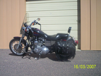 1998 Custom Sporty with Iron Thunder saddlebags - Toni - Evergreen, CO