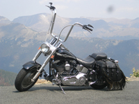 2003 Fat Boy with Iron Max (double fringe) saddlebags - Crazy Karl - Kenosha, WI