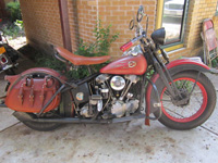 1936 Knucklehead - Custom Ordered Hides - Stanley - Dallas, TX