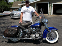 1962 Panhead Duoglide - Iron Max Saddlebags - Chuck - Albuquerque, NM